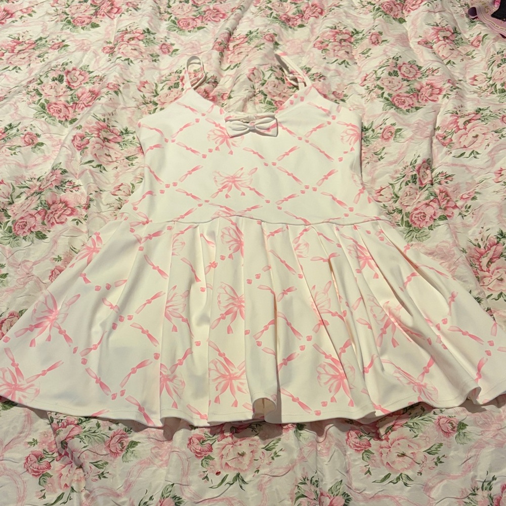 Pink Floral Mini Dress